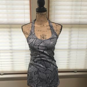 Lululemon Cool Racerback Black and White Tank